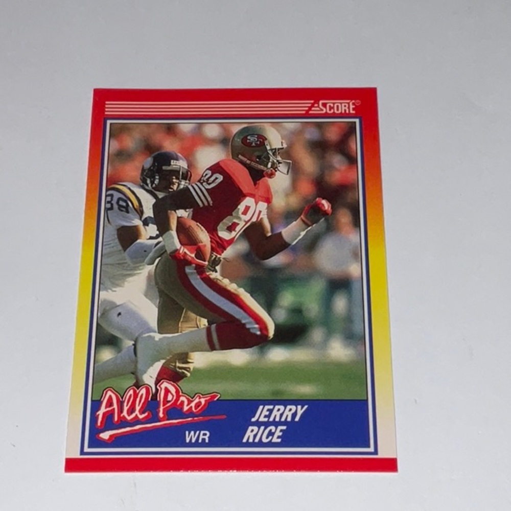 1990 Score “All Pro” Jerry Rice #590 San Francisco 49er’s Football Card